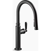 Kohler Edalyn by Studio McGee Touchless 1.5 GPM Single Hole Pull Down Kitchen Faucet Matte Black