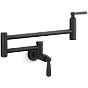 Kohler Edalyn by Studio McGee 3.2 GPM Wall Mounted Single Hole Pot Filler Matte Black