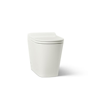 Kohler Leap 1.28 GPF Dual Flush One Piece Elongated Chair Height Toilet with Push Button Flush - Bidet Seat Included Dune