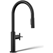 Kohler Billet Touchless 1.5 GPM Single Hole Pull Down Kitchen Faucet Matte Black