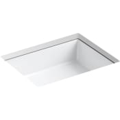 Kohler Verticyl 19-13/16" Rectangular Undermount Bathroom Sink with Vertical Sides and Overflow White