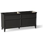 Kohler Artifacts 72" Double Free Standing Vanity Cabinet Only - Less Vanity Top Carbon Oak