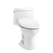 Kohler Santa Rosa One-Piece Comfort Height Compact Elongated Toilet - Includes PureWash E525 Elongated Bidet Seat White