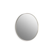 Kohler Essential 32" Diameter Transitional Circular Metal Framed Bathroom Wall Mirror Brushed Nickel