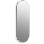 Kohler Essential 22" W x 60" H Oval Framed Accent Mirror Brushed Nickel