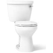 Kohler Cimarron Comfort Height Two-Piece Round-Front 1.28 GPF Chair Height Toilet White
