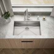 Kohler Strive 29" Undermount Single Basin Stainless Steel Kitchen Sink with Basin Rack Stainless Steel