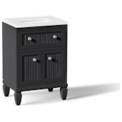 Kohler Hearthhaven 24" Free Standing Single Basin Vanity Set with Cabinet and Quartz Vanity Top Slate Grey