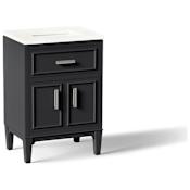 Kohler Southerk 24" Free Standing Single Basin Vanity Set with Cabinet and Quartz Vanity Top Slate Grey