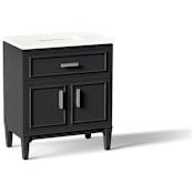 Kohler Southerk 30" Free Standing Single Basin Vanity Set with Cabinet and Quartz Vanity Top Slate Grey