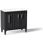 Kohler Southerk 36" Free Standing Single Basin Vanity Set with Cabinet and Quartz Vanity Top Slate Grey