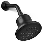 Kohler Cinq 2.5 GPM Single Function Filtered Shower Head with MasterClean Sprayface Matte Black