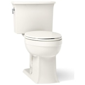 Kohler Archer 1.28 GPF Two-Piece Elongated Comfort Height Toilet with AquaPiston Technology - Seat Not Included Biscuit