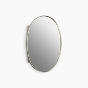 Kohler Verdera 24" x 33-1/2" Framed Single Door Medicine Cabinet Brushed Nickel