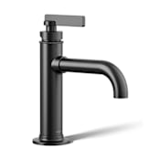 Kohler Castia by Studio McGee 0.5 GPM Single Hole Bathroom Faucet with Drain Assembly Matte Black