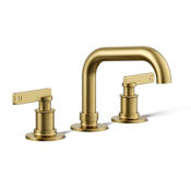 Kohler Castia by Studio McGee 1.2 GPM Widespread Bathroom Faucet with Drain Assembly Vibrant Brushed Moderne Brass