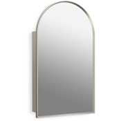 Kohler Verdera 20" x 34" Framed Arched Single Door Medicine Cabinet Brushed Nickel