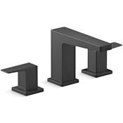 Kohler Honesty 0.5 GPM Widespread Bathroom Faucet with Pop-Up Drain Assembly Matte Black