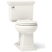 Kohler Memoirs Stately 1.28 GPF Two-Piece Round Comfort Height Toilet with AquaPiston Technology - Seat Not Included Biscuit