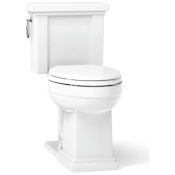 Kohler Tresham 1.28 GPF Two-Piece Elongated Comfort Height Toilet with AquaPiston Technology - Seat Not Included White