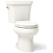 Kohler Wellworth Dual Flush Two-Piece Elongated Toilet - Less Seat Biscuit