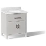Kohler Kresla 30" Free Standing Single Basin Vanity Set with Cabinet and Quartz Vanity Top Atmos Grey