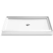 Kohler Stoneridge 48" x 36" Rectangular Shower Base with Single Threshold and Center Drain Honed White