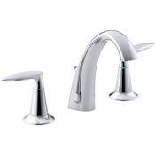 Kohler Alteo Widespread Bathroom Faucet with Ultra-Glide Valve Technology - Free Metal Pop-Up Drain Assembly with purchase Polished Chrome