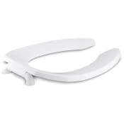 Kohler Lustra Elongated Open-Front Toilet Seat with Check Hinge White