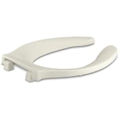 Kohler Stronghold Elongated Open-Front Toilet Seat with Integrated Handle and Check Hinge Biscuit