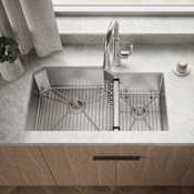 Kohler Strive 36" Double Basin Undermount 16-Gauge Stainless Steel Kitchen Sink with SilentShield Stainless Steel