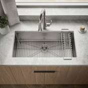 Kohler Strive 35" Single Basin Undermount 16-Gauge Stainless Steel Kitchen Sink with SilentShield Stainless Steel