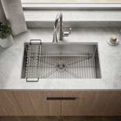 Kohler Strive 32" Single Basin Undermount 16-Gauge Stainless Steel Kitchen Sink with SilentShield Stainless Steel