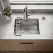 Kohler Strive 24" Single Basin Undermount 16-Gauge Stainless Steel Kitchen Sink with SilentShield Stainless Steel