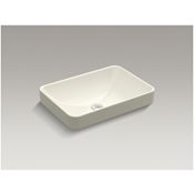 Kohler Vox 22-5/8" Rectangular Vitreous China Vessel or Drop In Bathroom Sink with Overflow Biscuit
