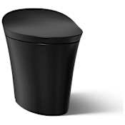 Kohler Veil Dual Flush One Piece Elongated Chair Height Intelligent Toilet - Seat Included with Quiet Close Lid Honed Black