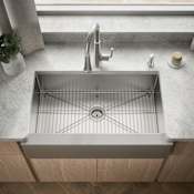 Kohler Strive 35-1/2" Single Basin Undermount 16-Gauge Self Trimming Sink with SilentShield na