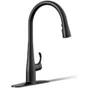 Kohler Simplice 1.5 GPM Single Hole Pull Down Kitchen Faucet - Includes Escutcheon Matte Black
