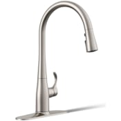 Kohler Simplice 1.5 GPM Single Hole Pull Down Kitchen Faucet - Includes Escutcheon Vibrant Stainless