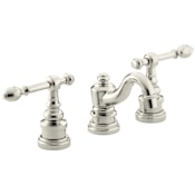 Kohler IV Georges Brass Widespread Bathroom Faucet with Ultra-Glide Valve Technology - Free Metal Pop-Up Drain Assembly with purchase Polished Nickel