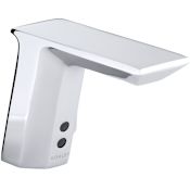 Kohler Touchless Single Hole Bathroom Faucet with Insight Technology and 30 Year Hybrid Energy Cell - Without Drain Assembly or Temperature Mixer Polished Chrome