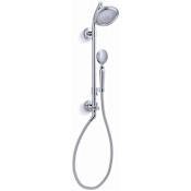 Kohler HydroRail-S 2.5 GPM Single Function Shower Head with MasterClean Technology - Included Handshower, Slide Bar, and Hose Polished Chrome
