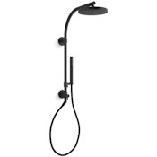Kohler HydroRail-R 2.5 GPM Single Function Shower Head with MasterClean Technology - Included Handshower, Slide Bar, and Hose Matte Black