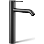 Kohler Components 1.2 GPM Vessel Single Hole Bathroom Faucet with Pop-Up Drain Assembly Matte Black