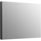 Kohler Maxstow 30" x 24" Frameless Double Door Medicine Cabinet Dark Anodized Aluminum