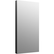Kohler Maxstow 20" x 40" Frameless Single Door Medicine Cabinet Dark Anodized Aluminum