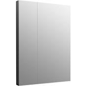 Kohler Maxstow 30" x 40" Frameless Double Door Medicine Cabinet Dark Anodized Aluminum