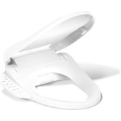 Kohler PureWash E590 Elongated Bidet Toilet Seat with Heated Seat, Self-Cleaning UV Technology, Adjustable Water Temperature, Warm-air Drying, and 2 Spray Options White