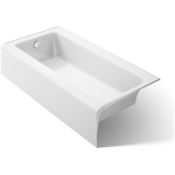 Kohler Bellwether 60" Alcove Soaking Tub with Left Drain White