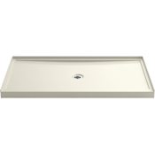 Kohler Rely 60" x 34" Rectangular Shower Base with Single Threshold and Center Drain Biscuit